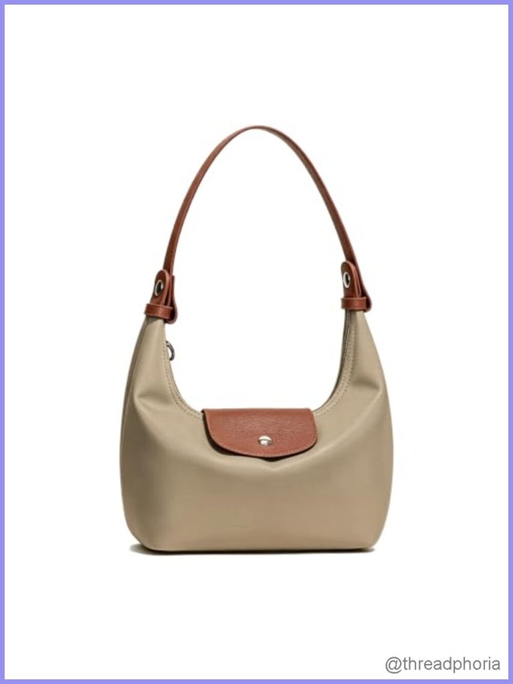 Convertible Nylon Crescent Hobo Bag 3 Ways Crossbody Shoulder